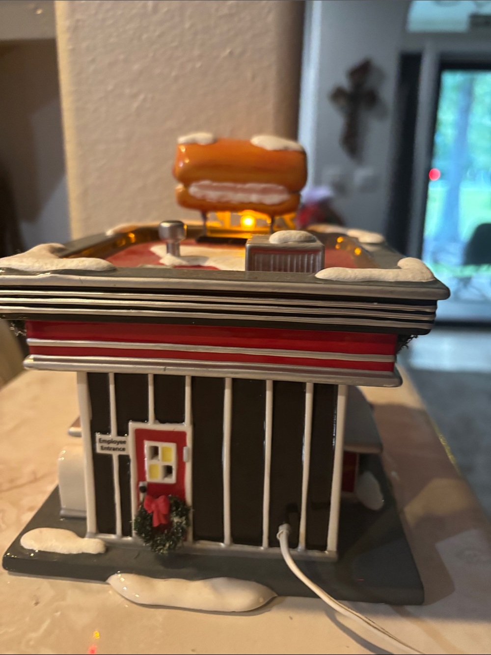 The Original Snow Village Franky's Hot Dogs Lighted Diner Holiday Decoration - Picture 3 of 6